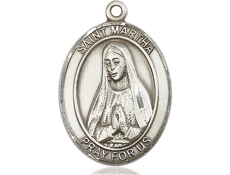 Sterling Silver Saint Martha Medal