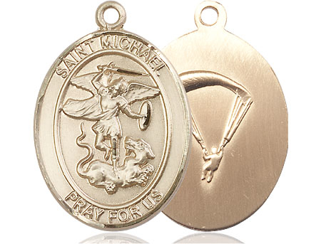 14kt Gold Filled Saint Michael Paratrooper Medal