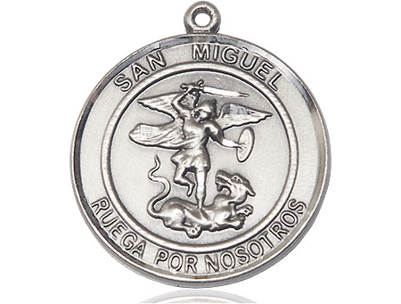Sterling Silver San Miguel Arcangel Medal