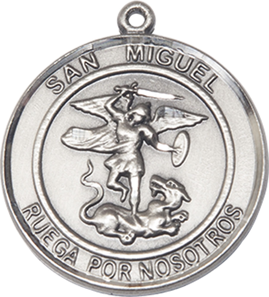 Sterling Silver San Miguel Arcangel Medal