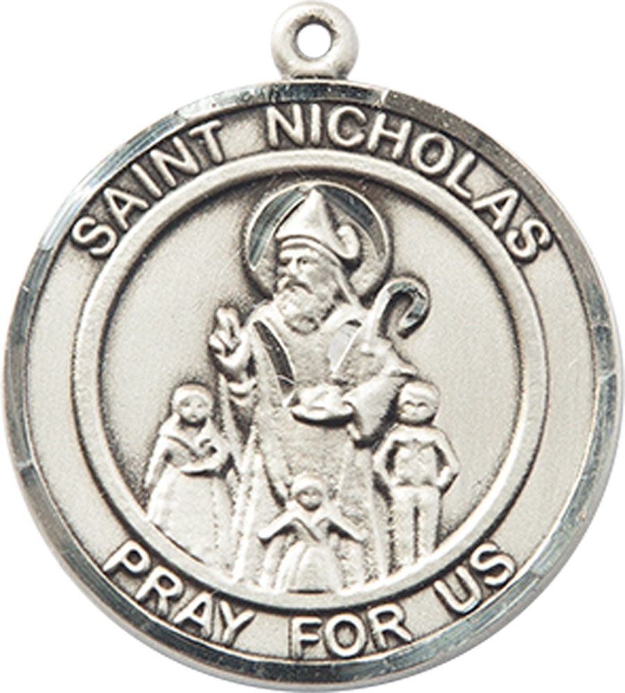 Sterling Silver Saint Nicholas Medal