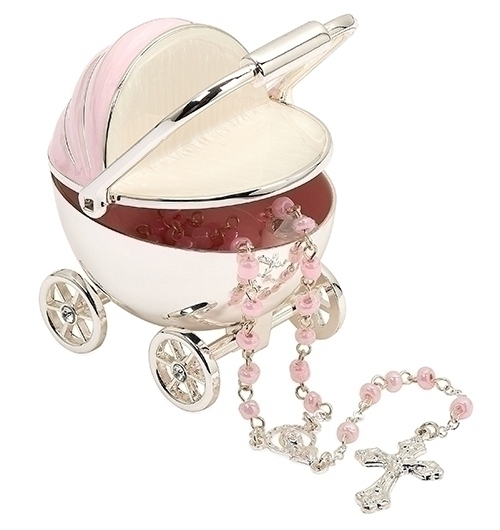 2.75&quot;H Pink Carriage Keepsake