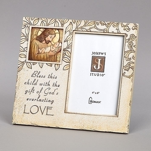 8"H Jesus Loves Me Frame 4X6