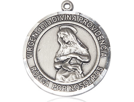 Sterling Silver Virgen Divina Providencia Medal