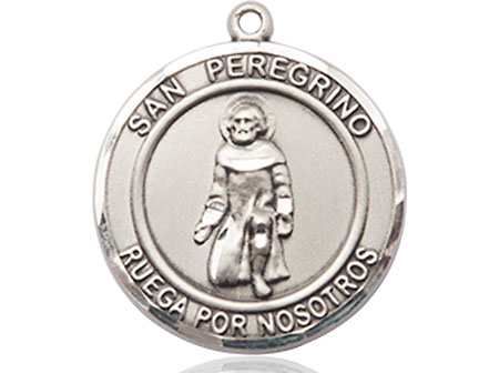 Sterling Silver San Peregrino Medal