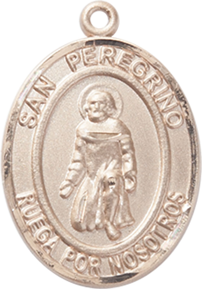 14kt Gold Filled San Peregrino Medal
