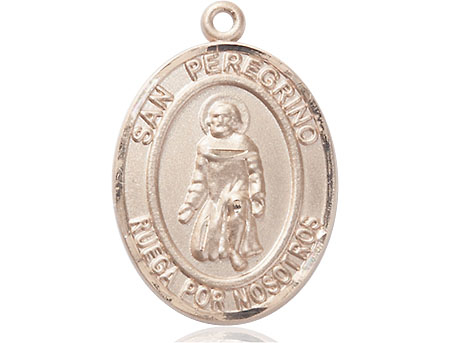 14kt Gold Filled San Peregrino Medal