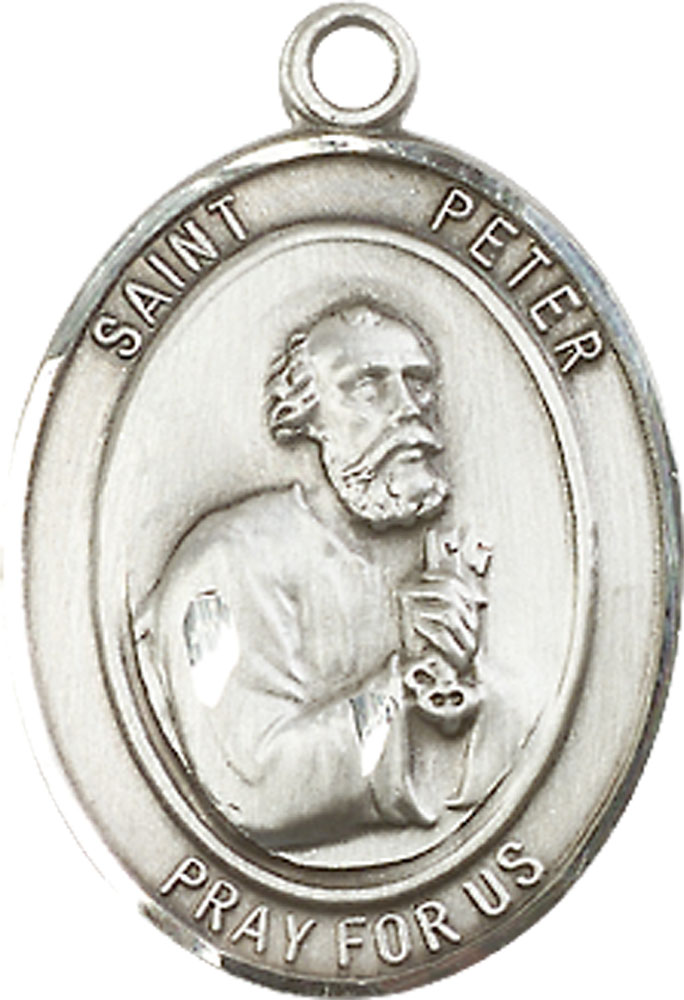 Sterling Silver Saint Peter the Apostle Medal