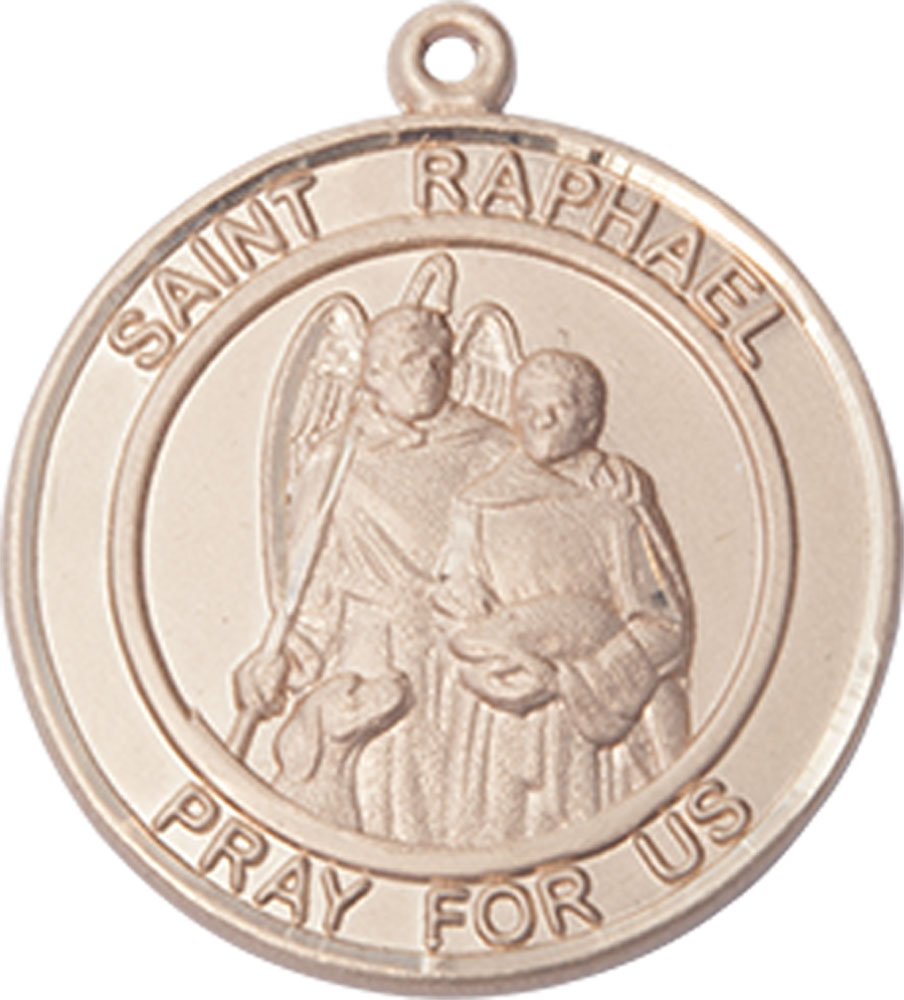 14kt Gold Filled Saint Raphael the Archangel Medal