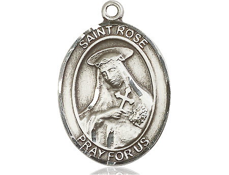 Sterling Silver Saint Rose of Lima Medal