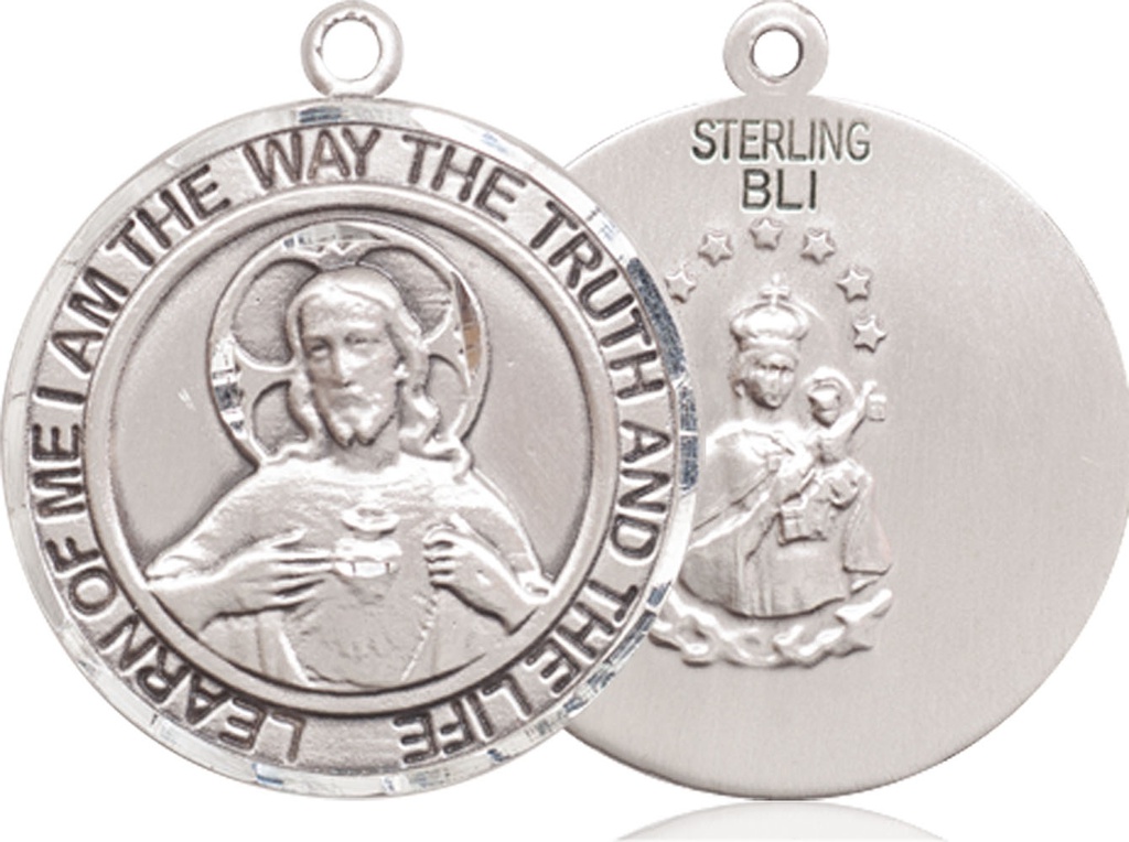 Sterling Silver Scapular Medal