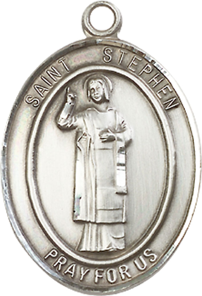 Sterling Silver Saint Stephen the Martyr Medal