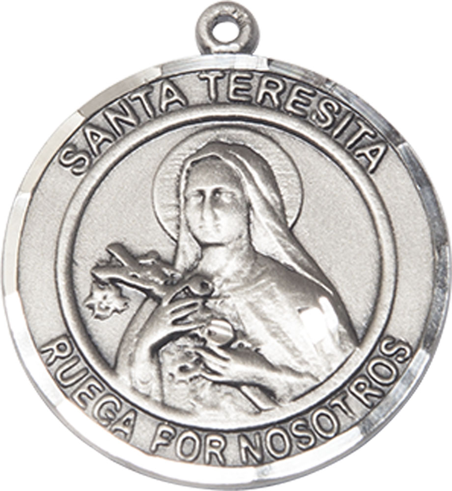 Sterling Silver Santa Teresita Medal