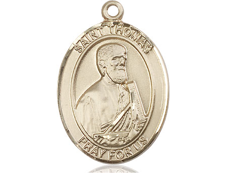 14kt Gold Filled Saint Thomas the Apostle Medal