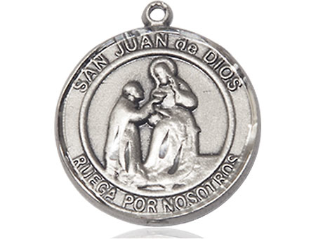 Sterling Silver San Juan de Dios Medal