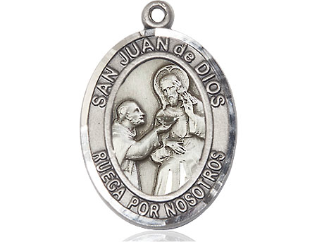 Sterling Silver San Juan de Dios Medal