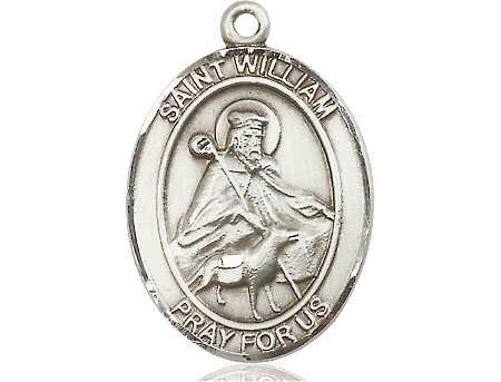 Sterling Silver Saint William of Rochester Medal