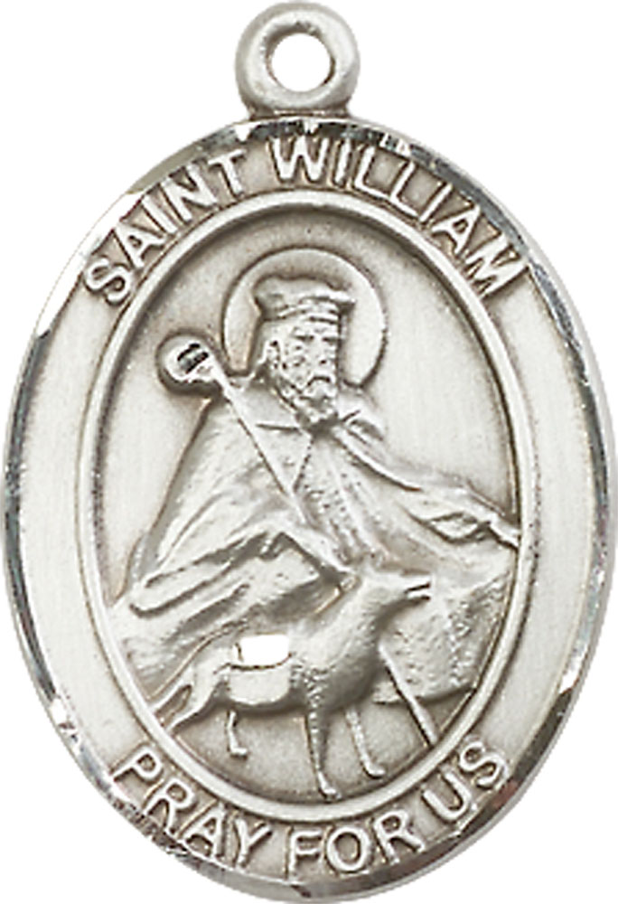 Sterling Silver Saint William of Rochester Medal