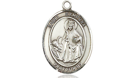 Sterling Silver Saint Dymphna Medal - With Box