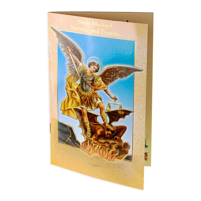 3 3/4" x 6" Saint Michael Novena Book  Sold in Inc of 10