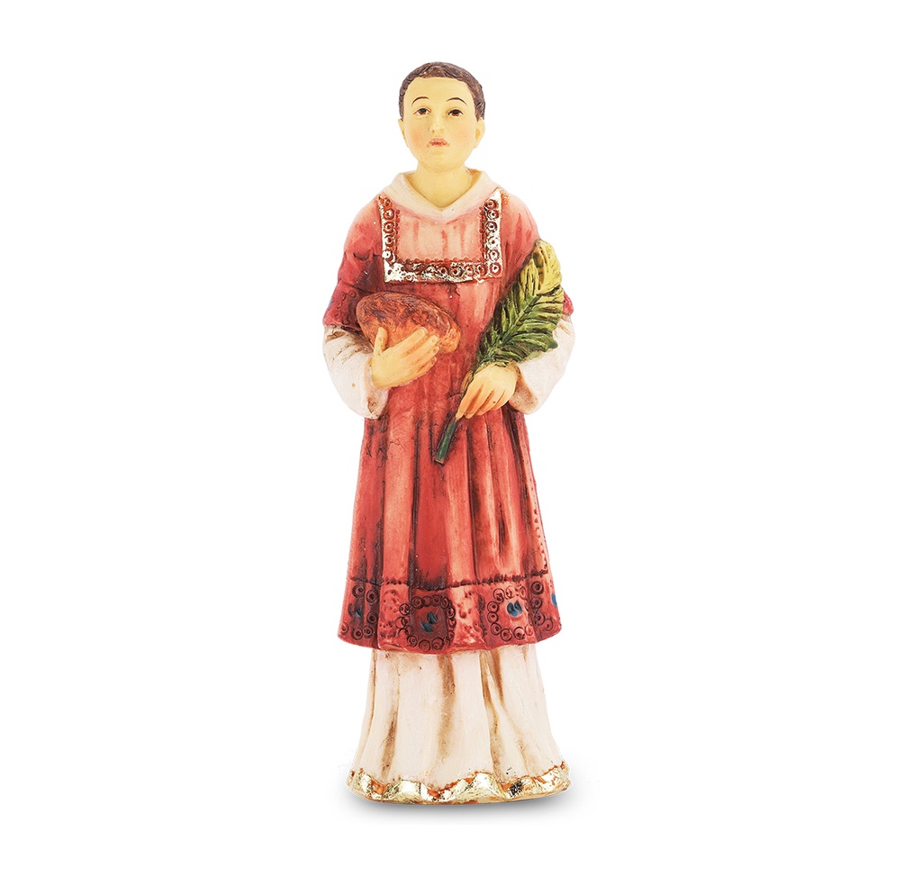 4" Cold Cast Resin Hand Painted Statue of St Stephen