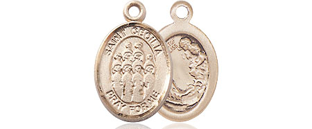 14kt Gold Filled Saint Cecilia Choir Medal