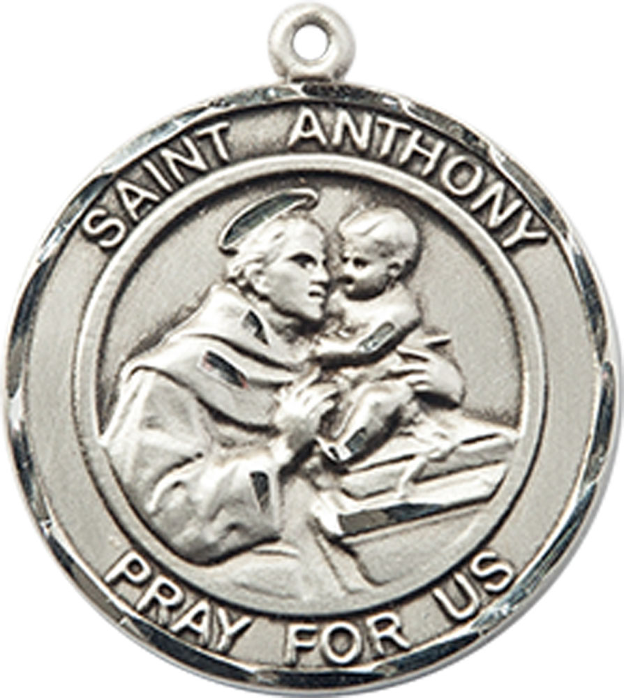 Sterling Silver Saint Anthony Medal