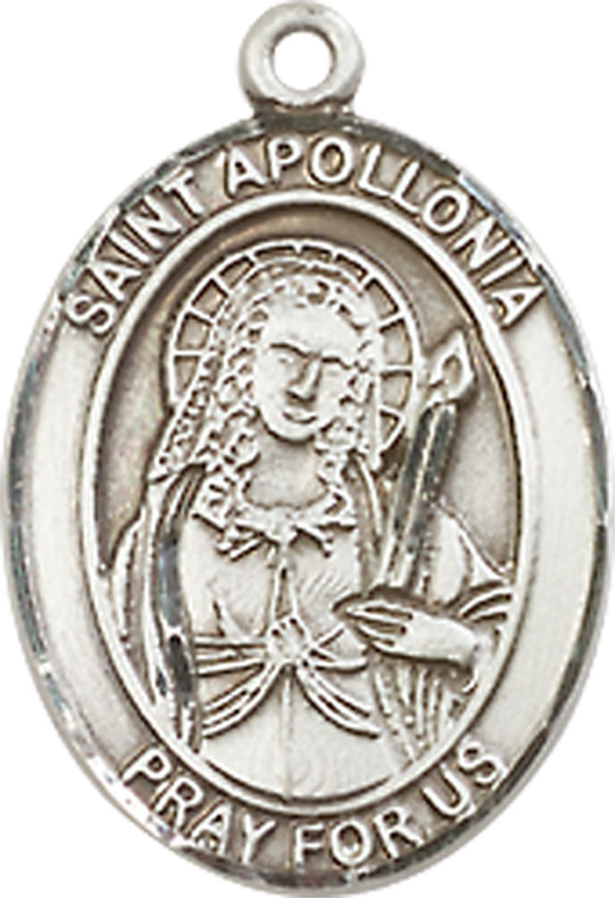 Sterling Silver Saint Apollonia Medal