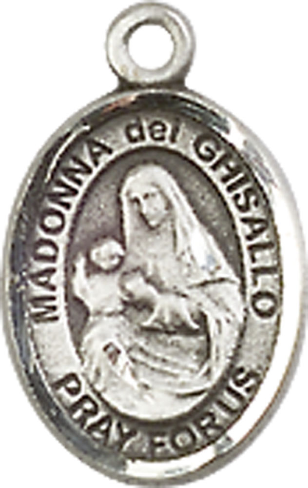 Sterling Silver Saint Madonna Del Ghisallo Medal