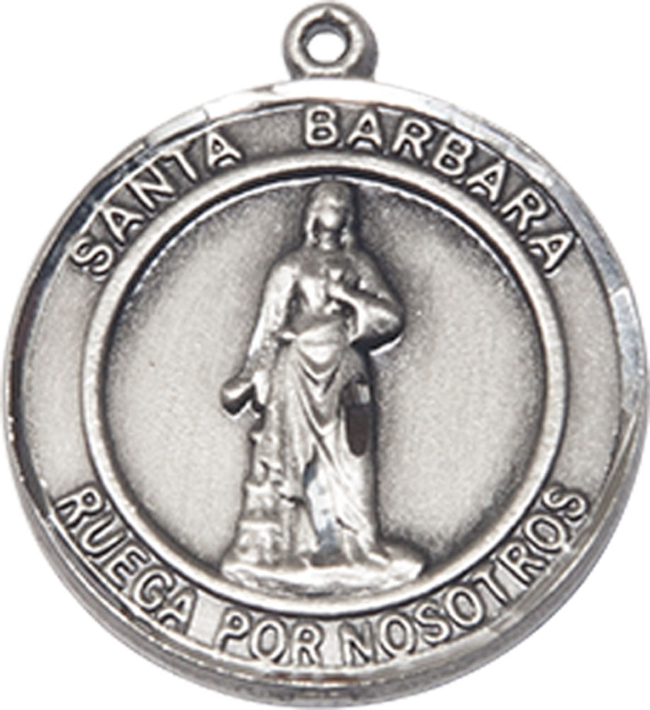 Sterling Silver Santa Barbara Medal