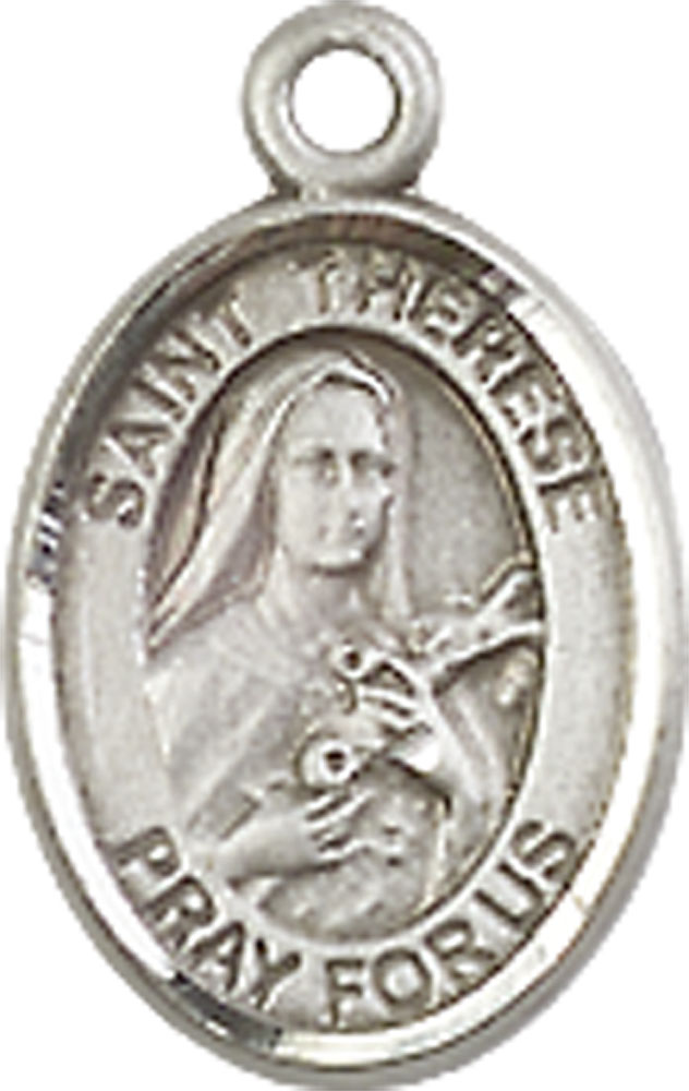 Sterling Silver Saint Therese of Lisieux Medal