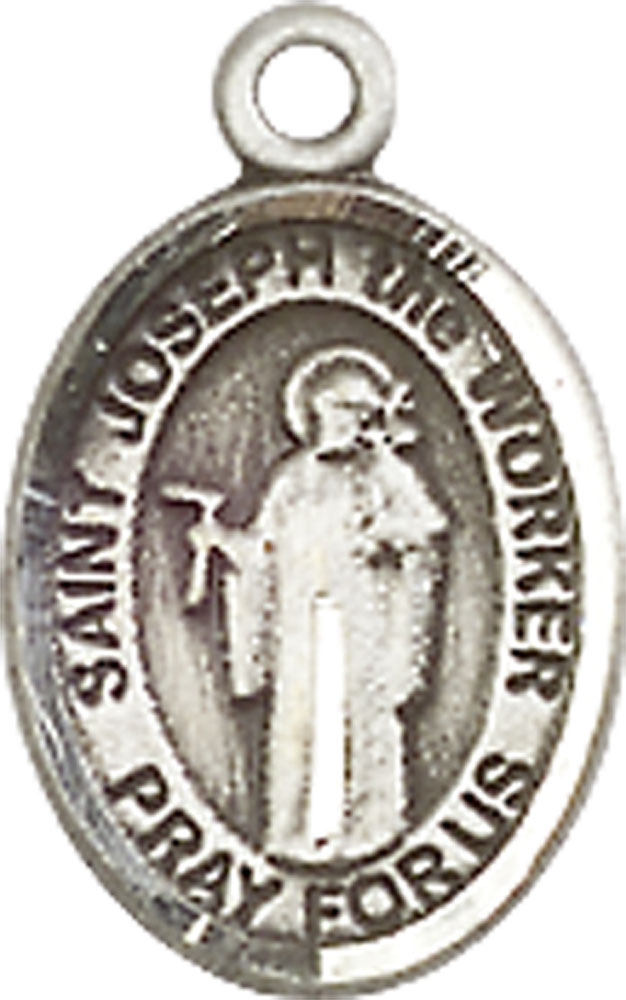 Sterling Silver Saint Joseph the Worker Medal