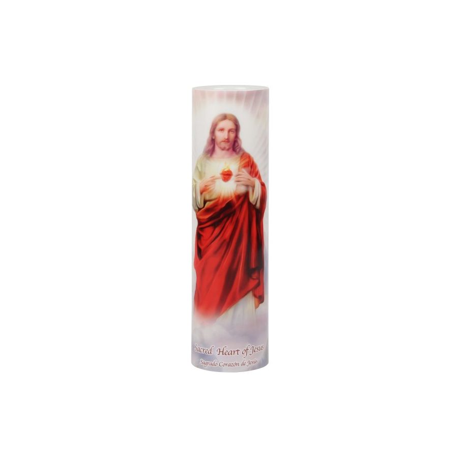 LED Candle Sacred Heart of Jesus