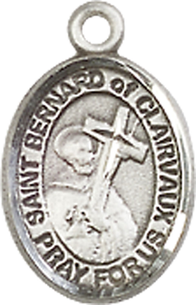 Sterling Silver Saint Bernard of Clairvaux Medal
