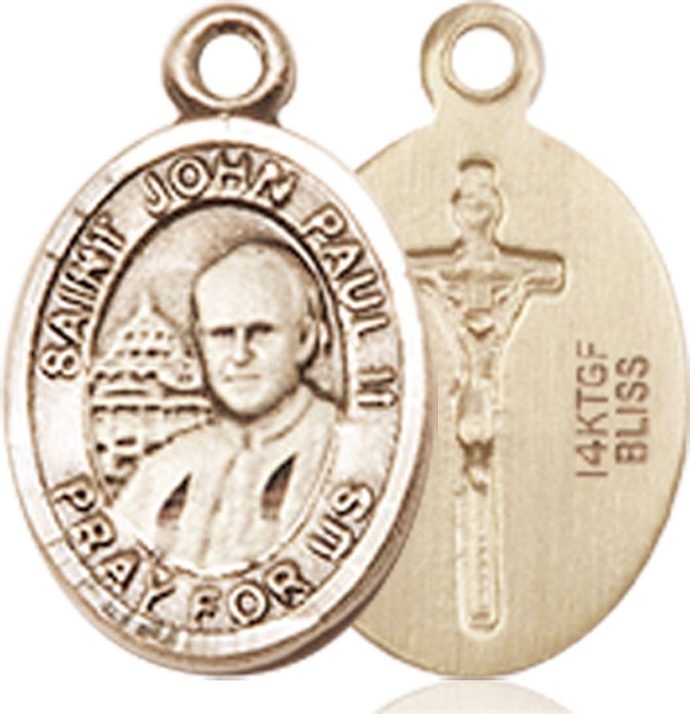 14kt Gold Filled Saint John Paul II Medal