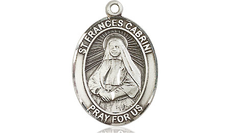 Sterling Silver Saint Frances Cabrini Medal