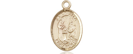 14kt Gold Filled Saint Zita Medal