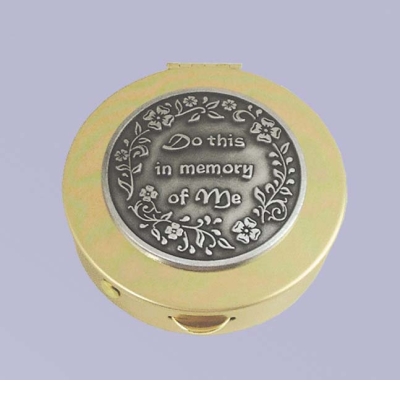 Pyx, 2 7/8" x 1/2", Do This In Memory...