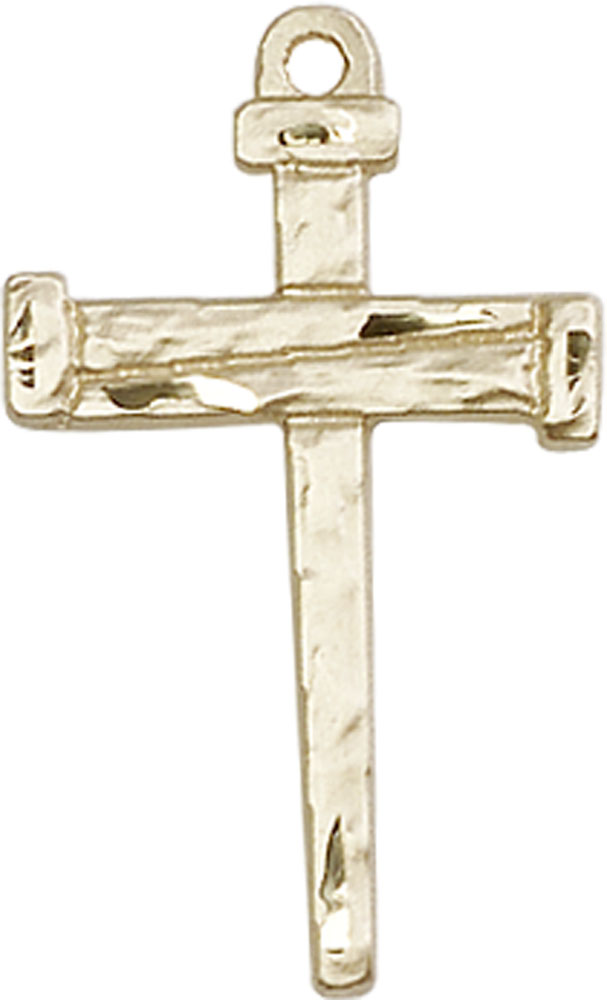 14kt Gold Filled Nail Cross Medal