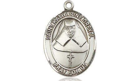 Sterling Silver Saint Katharine Drexel Medal - With Box