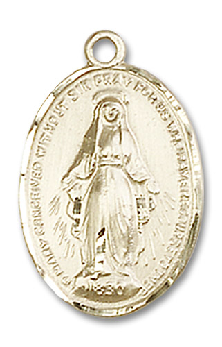 14kt Gold Filled Miraculous Medal - With Box