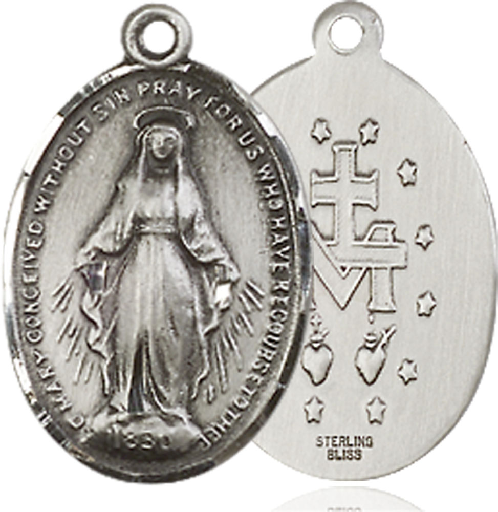 Sterling Silver Miraculous Medal - With Box