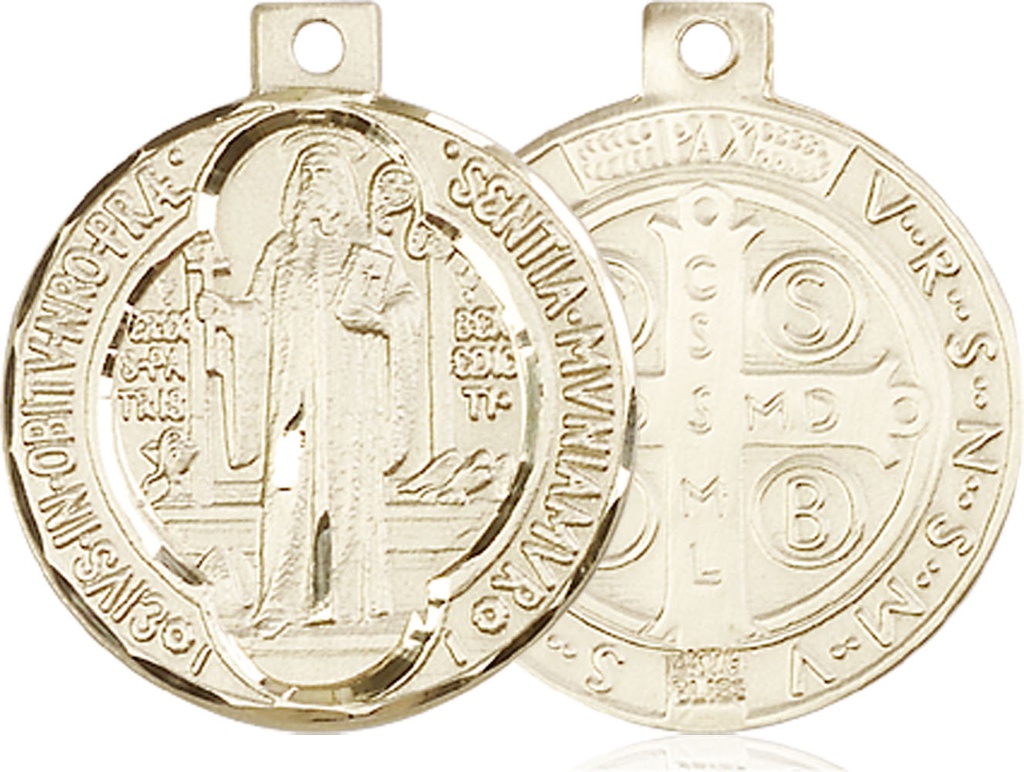 14kt Gold Filled Saint Benedict Medal