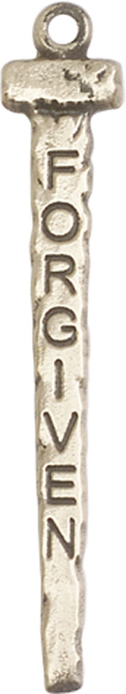 14kt Gold Filled Forgiven Nail Medal