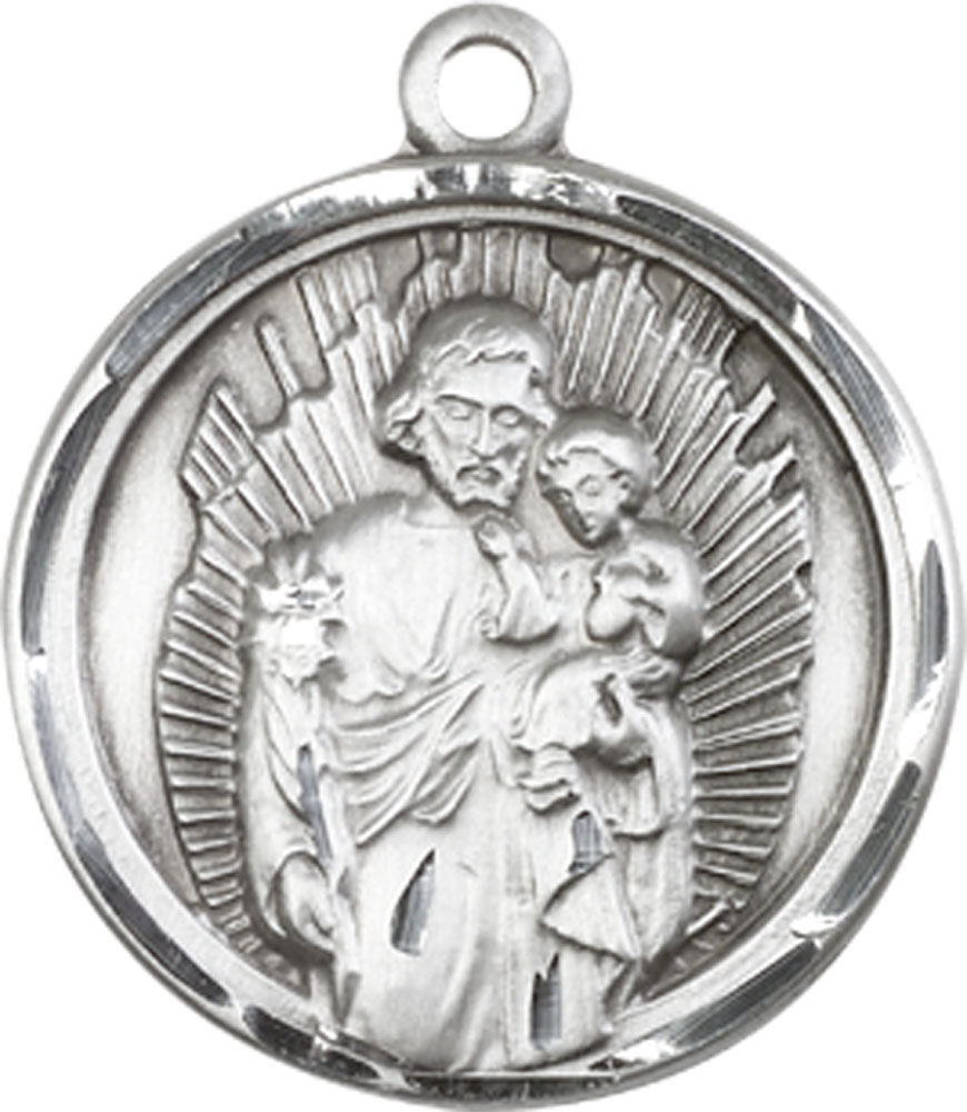 Sterling Silver Saint Joseph Medal