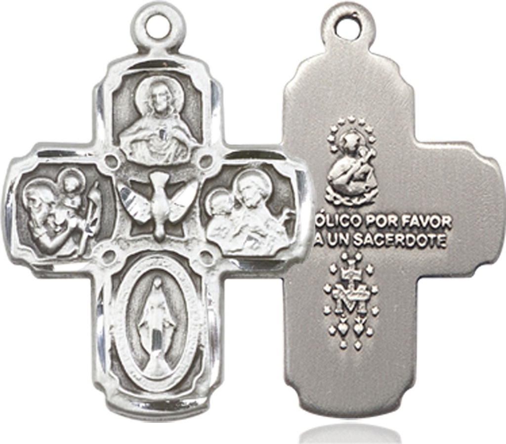 Sterling Silver 5-Way Medal