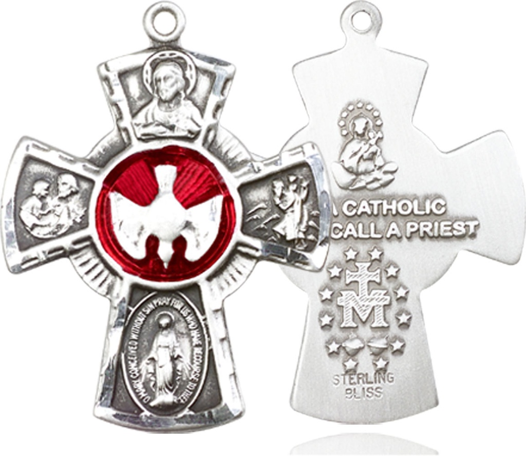 Sterling Silver 5-Way Medal