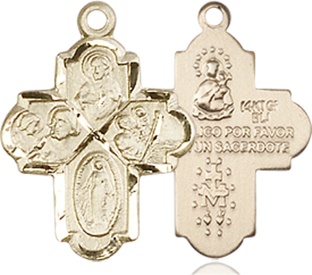 14kt Gold Filled 4-Way Medal