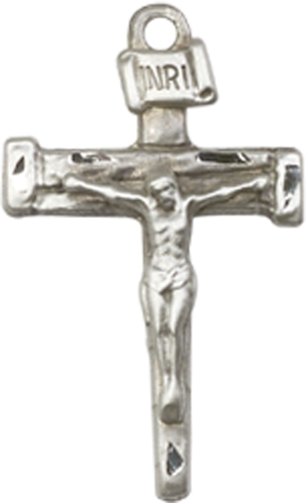 Sterling Silver Nail Crucifix Medal