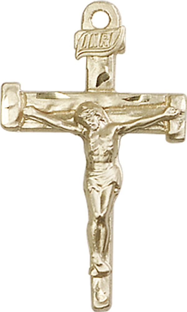 14kt Gold Filled Nail Crucifix Medal